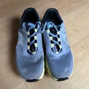 On Running Athletic Shoes - Blue and Yellow